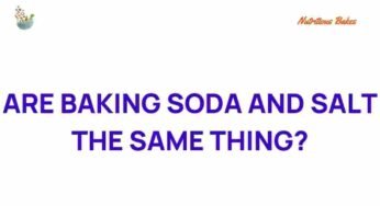 Baking Soda vs. Salt: Unveiling the Surprising Differences
