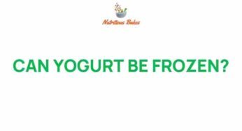 The Surprising Truth: Can Yogurt Be Frozen Without Losing Flavor?