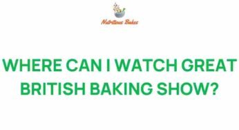 Uncover the Best Ways to Watch the Great British Baking Show