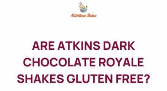 Unraveling the Mystery: Are Atkins Dark Chocolate Royale Shakes Gluten Free?