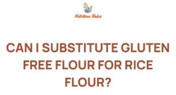 Unraveling the Mystery: Can Gluten-Free Flour Replace Rice Flour?