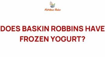 The Scoop on Baskin Robbins: Is Frozen Yogurt on the Menu?