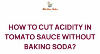 Mastering Tomato Sauce: How to Reduce Acidity Without Baking Soda