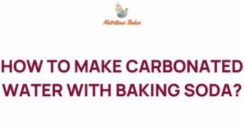 Discover the Secrets to Crafting Carbonated Water with Baking Soda
