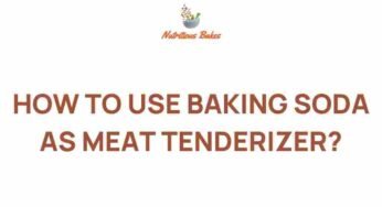 Unlocking the Secret: How Baking Soda Transforms Tough Cuts of Meat