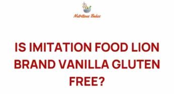 Unmasking the Truth: Is Imitation Vanilla Gluten-Free?