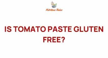 Unlocking the Secrets: Is Tomato Paste Truly Gluten-Free?